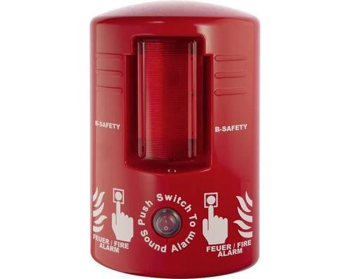 B-SAFETY TOP-ALARM Brandmelder batteriebetrieben (B x H x T) 75 x 260 x 160mm