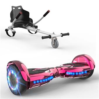 Test hoverboard RCB 6.5" avec siège et haut-parleur Bluetooth