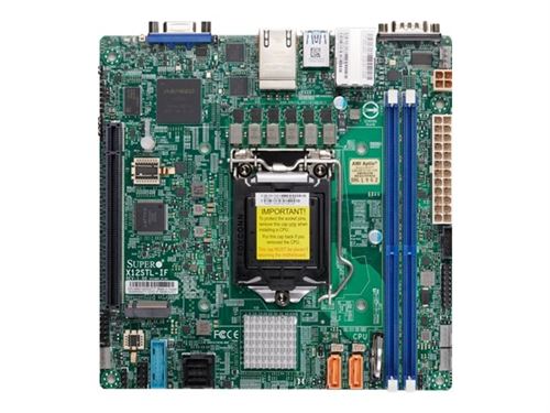 SUPERMICRO X12STL-IF - Carte-mère - mini ITX - Socket LGA1200 - C252 Chipset - USB 3.2 Gen 1 - 2 x Gigabit LAN - carte graphique embarquée - pour SC504 203B; SC505 203B