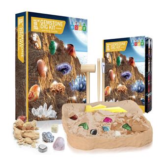 Kit d'extraction de cristaux pour enfants - Science de la géologie à faire  soi-même creuser des pierres précieuses 