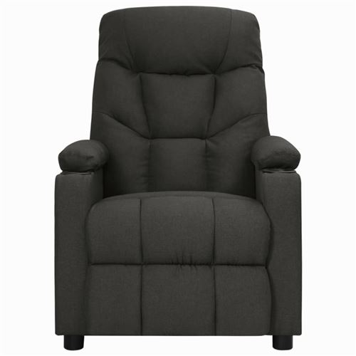 Vidaxl Noir Fauteuil Inclinable Tissu - Image 2