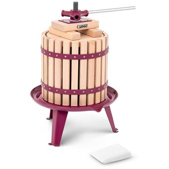 Pressoir à Fruits Güde 30001 BP 6 - 6 Litres - En Bois - Pour Jus De Pommes, Poires, Raisins