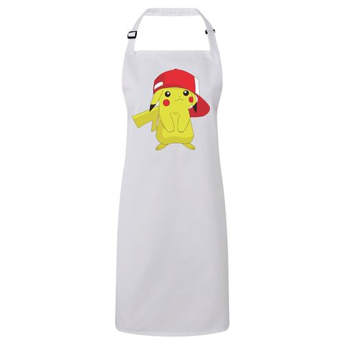 Fabulous Tablier Cuisine Premium Blanc Pokemon Pikachu Casquette Sacha Tablier Achat Prix