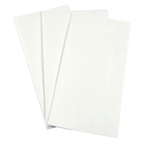 Lot de 6 Feuilles Papier de Soie "Cadeau" 50x70cm Blanc