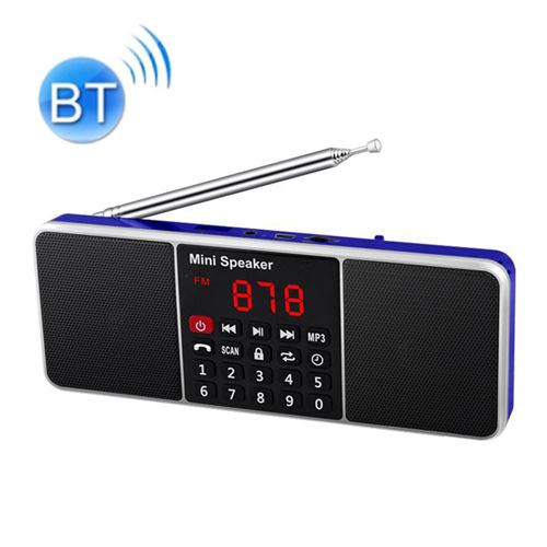 YONIS - Enceinte sans fil Bluetooth - Radio - 20h d'autonomie - Bleu - Image 3