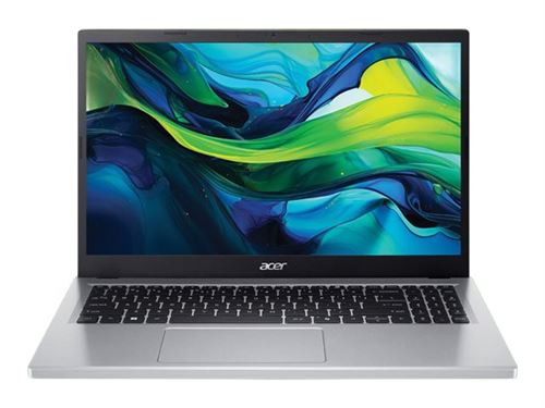Acer Aspire Go 15 Ag15-32P - Intel N-Series - N355 / Jusqu'à 3.9 Ghz - Win 11 Home - Intel Graphics - 16 Go Ram - 512Go SSD Nvme - 15.6" Tn 1920 X 1080 (Full Hd) - Wi-Fi 6 - Argent Pur - Clavier : Français