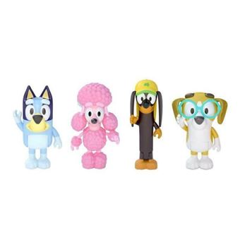 MOOSE TOYS -4 figurines des Amis de Bluey