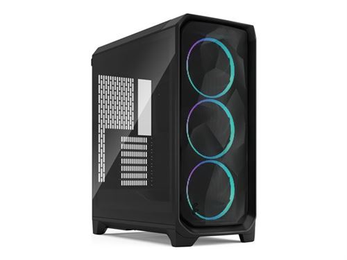 Fractal Design Meshify 3 RGB - Tour - ATX étendu - pas d'alimentation (ATX) - teinte claire noir TG - USB/Audio