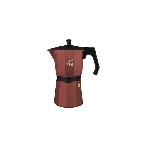 Cafetière italienne Cecotec MokClassic 1200 Garnet Grenat, Alluminium fondu, capacité de 600ml