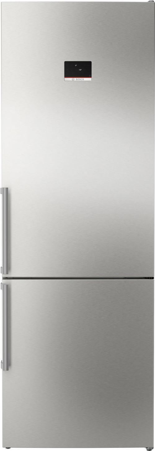 Série 4 Réfrigérateur Combiné Pose-Libre 203 X 70 Cm Inox Anti Trace De Doigts Kgn497Ict