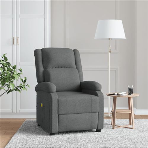 Non Communiqué Gris Fauteuil De Massage Foncé Tissu