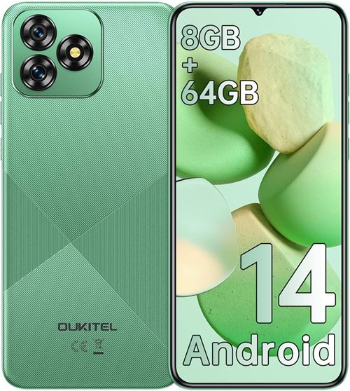 4G Smartphone OUKITEL C53 6.6 64Go dual sim-Vert