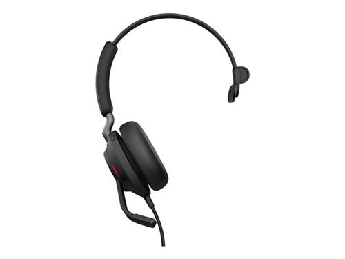 Jabra Evolve2 40 MS Mono - Micro-casque - sur-oreille - convertible - filaire - USB-C - isolation acoustique