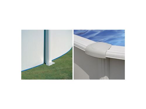 GRE Stahlwand-Pool Poolset , oval, BxLxH: 340 x 500 x 120 cm - weiss