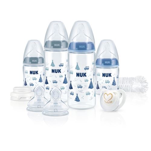 Coffret 4 biberons First Choice+ Perfect Start Garçon
