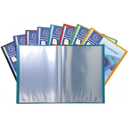 exacompta exacompta protège-documents kreacover, pp, a4, assortis noir