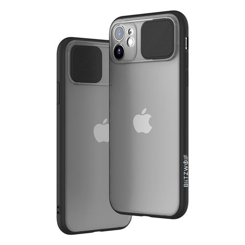 BlitzWolf Peeping Slide Lens Cover Antichoc Anti-scratch Noir pour 11 Pro Max