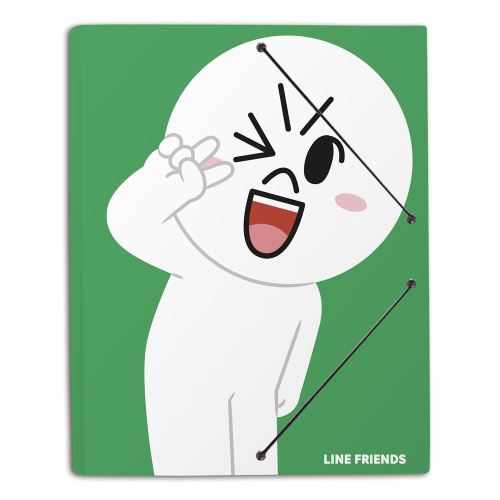 Dossier Caoutchouc A4 Polypropylene Line Friends