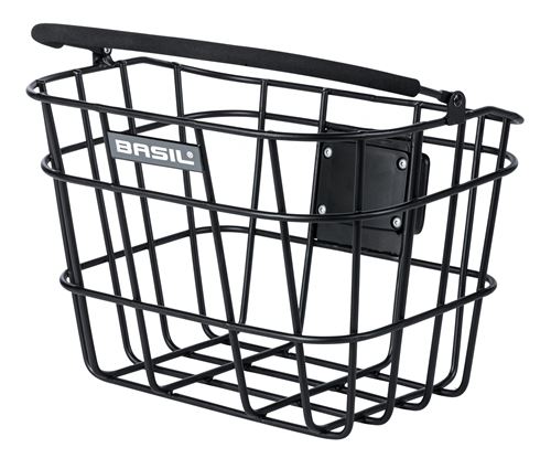 Basil panier design BremenKLICKfix pour alu 24 litres noir