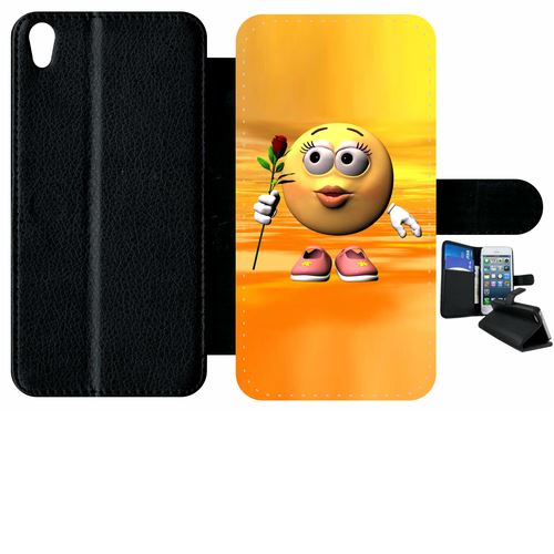 Etui À Rabat Sony Xperia Xa Smiley Rose