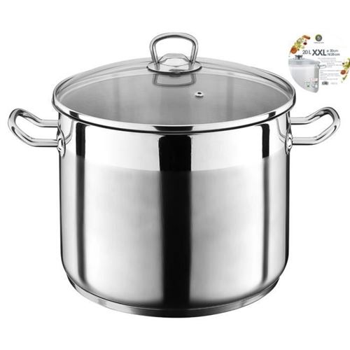 The kitchenette 3645762 marmite taille xxl inox 30 cm/20 l
