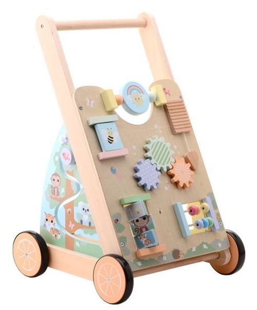 Jouéco poussette La famille Wildies junior 45 cm en bois