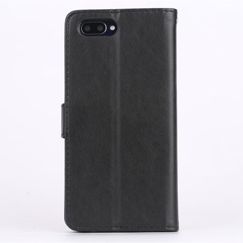 Etui en PU avec support noir pour votre Oppo K1