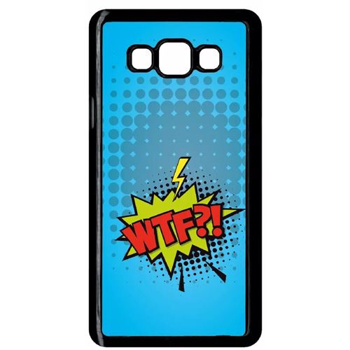 Coque Samsung Galaxy A7 Wtf Fond Bleu