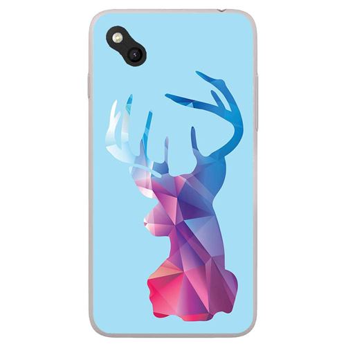 Coque en silicone Wiko Sunny - Cerf Hipster Bleu