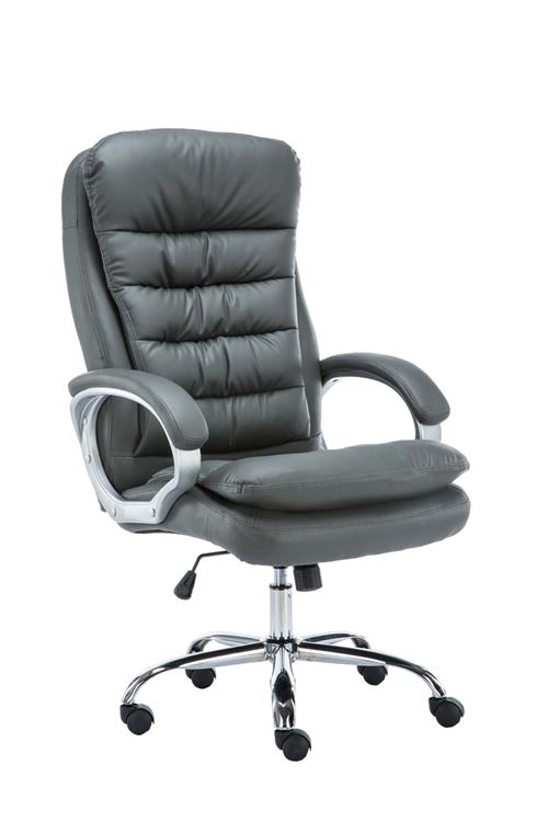 CLP Fauteuil de bureau Big Vancouver similicuir , Gris