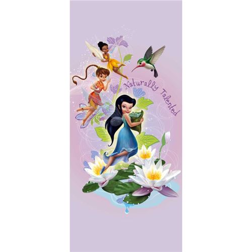 AG ART Poster porte Fée Clochette La Vallée du printemps Disney -Naturally- intisse 90X202 CM