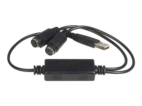 StarTech Adaptateur clavier et souris USB vers PS2 Noir - Image 4