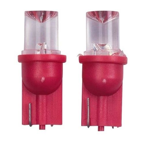 AutoStyle Lampe de voiture de 12 volts T10 0,5 Watt 2 pcs rouge