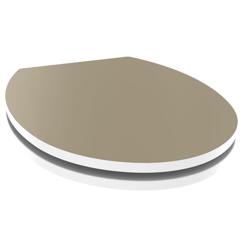 Abattant WC design Kristal - Taupe clair