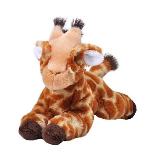 Wild Republic peluche girafe Ecokins Mini junior 20 cm en peluche marron