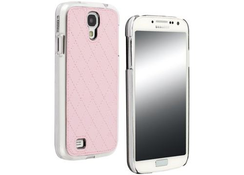 Krusell Avenyn Mobile UnderCover - Coque de protection pour téléphone portable - polycarbonate, aspect en cuir - rose - pour Samsung Galaxy S4
