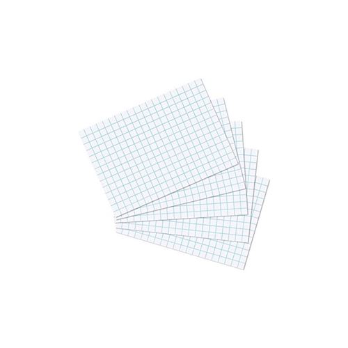 Herlitz 10621415 Fiches bristol format A6 quadrill&eacute;