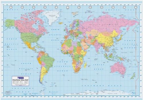 Poster Géant Carte De L’Europe Avec Drapeaux – 135 X 100 Cm, échelle 1:4 600 000 | Décoration Murale, Cadeau Voyageurs, Inclus Un Poster Surprise