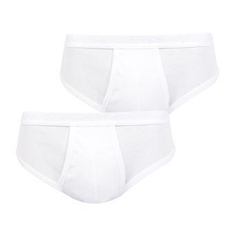 Lot de 2 slips taille haute ouverts Masculin Coton Bio - 1