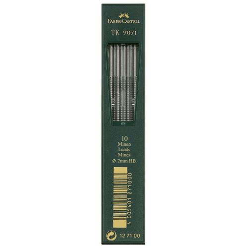 Mines de crayon Faber Castell 9071 10 pcs 2 mm HB - vue 1