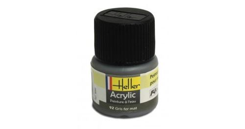 Heller - Peinture Acrylique - Gris Fer Mat - 9092 - Image 3