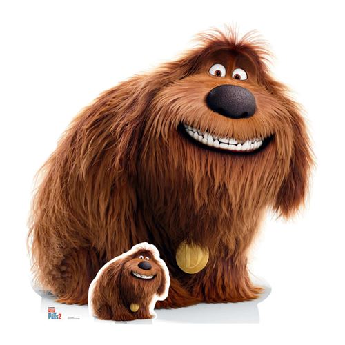 Figurine en carton le gros chien Duke Comme des bétes H 110 CM