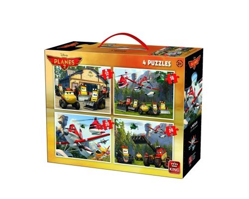 Puzzle 12 Pièces : 4 Puzzles - Planes, King International