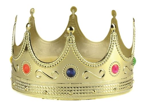 Rubie's couronne de roi en or 59 cm de diamètre