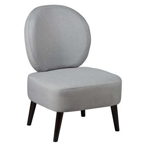 Fauteuil crapaud tissu coloris gris souris