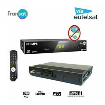 Recepteur Philips Dsr 3031f Demodulateur Satellite Hd Fransat Eutelsat 5 Ouest Vendu Sans Carte Adaptateur Tnt Achat Prix Fnac