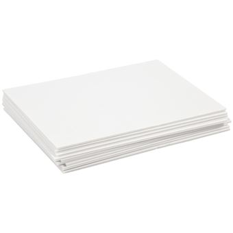 Carton plume A4 blanc - 3 mm - 10 pcs - Autres accessoires de