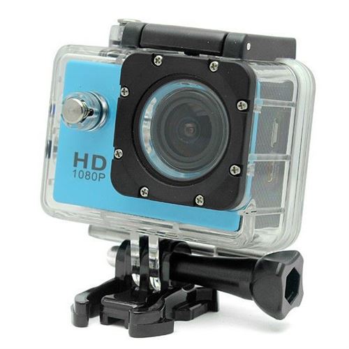 Camera embarqu&eacute;e sport caisson &eacute;tanche waterproof 12 mp full hd 1080p bleu 8go yonis