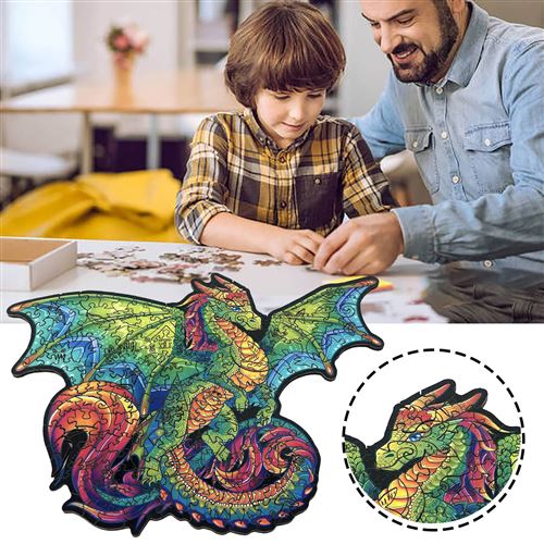 13€ sur Puzzle 3D en bois animal pour adultes et enfants 30_ multicolore -  Puzzle 3D - Achat & prix