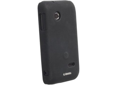 Krusell ColorCover - Beschermende bedekking voor mobiele telefoon - plastic - metallic zwart - voor Sony XPERIA tipo